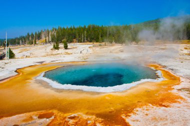 güzel mavi kaplıca havuzu yellowstone Milli Parkı