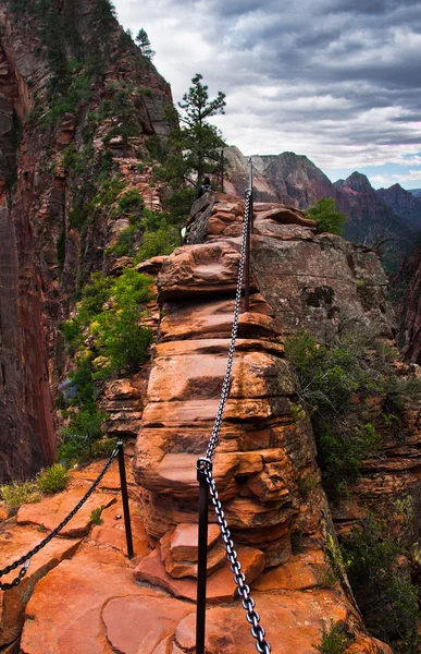 Engelslandepfad im Zion Nationalpark, utah — Stockfoto