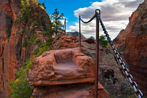 Angel Landing Trail in Zion National Park,Utah — Stock Photo, Image