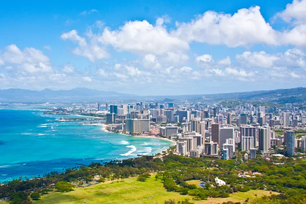 Beautiful Skyline of Oahu,Hawaii — Stock Photo, Image