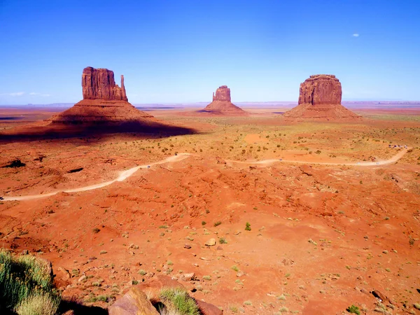 The Classic Western Landscape in Monument Valley ,Utah — Stock Photo, Image