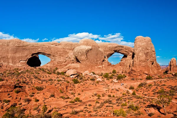 Window Arch en el Parque Nacional Arches, Utah, EE.UU. — Foto de Stock