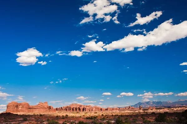 Bellissimo paesaggio nel Parco Nazionale degli Archi, Utah — Foto Stock