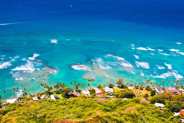 "oceanfront" huis in oahu, hawaii — Stockfoto