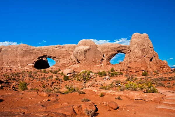 Window Arch in Arches National Park,Utah,USA — Stock Photo, Image