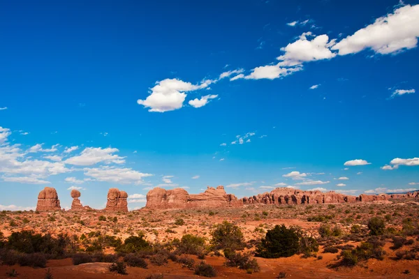Bellissimo paesaggio nel Parco Nazionale degli Archi, Utah — Foto Stock