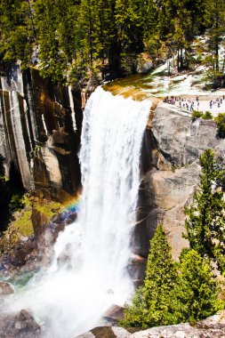 Vernal water fall in Yosemite National Park,California clipart