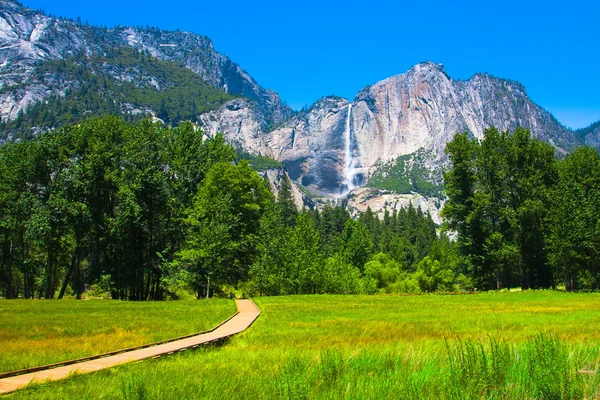 Beautiful Yosemite Falls in Yosemite National Park,California — Stock Photo, Image