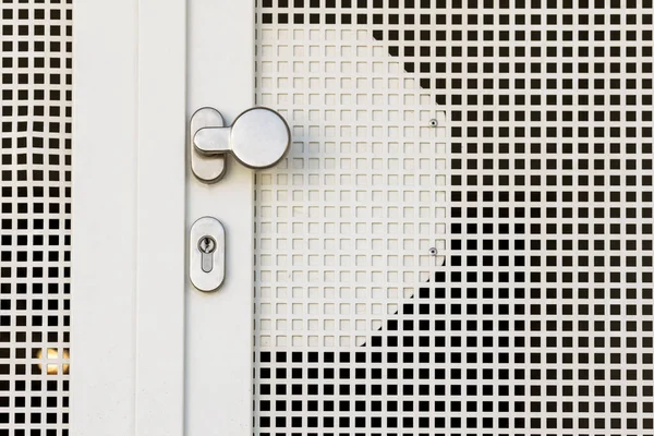 Handle Gate Door Gates Lock Doorknob Stainless Steel Gate — Stock Photo, Image