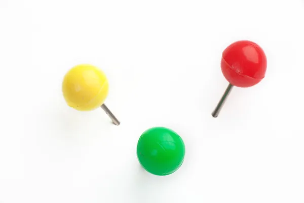 Beautiful multi-colored pins — Stock Photo, Image