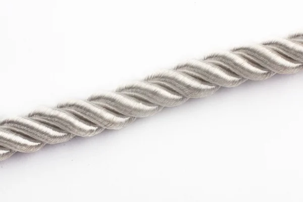 Zilveren touw ketting — Stockfoto