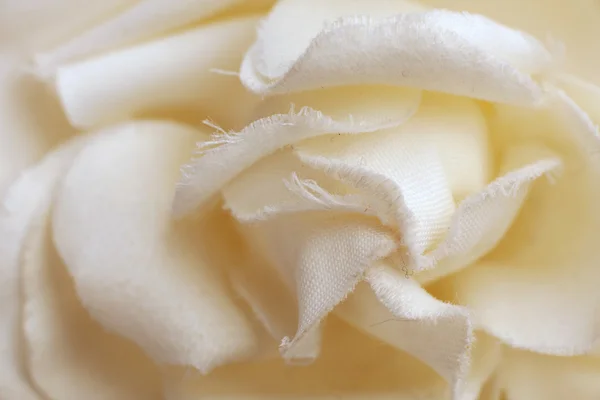 Rosas de tecido branco — Fotografia de Stock