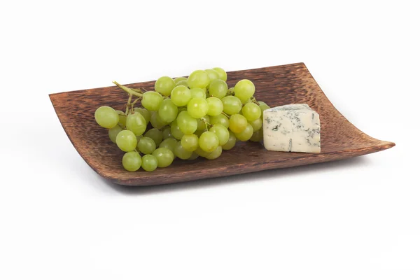 Szőlő, sajttal — Stock Fotó