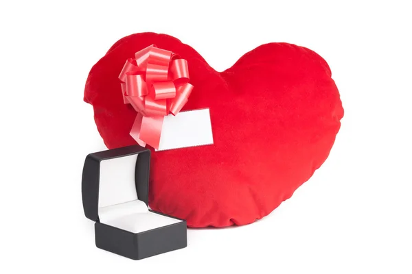 Bir kutu ile kalp — Stok fotoğraf