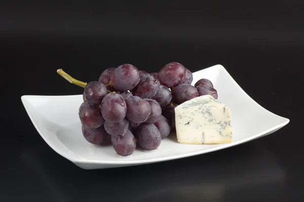 Szőlő, sajttal — Stock Fotó