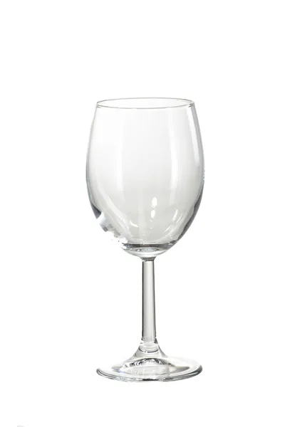 Leeg wijnglas. geïsoleerd op een witte achtergrond — Stockfoto