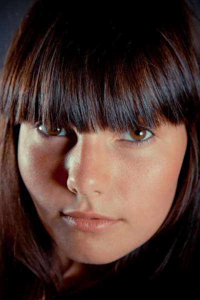 Gesicht Mädchen Nahaufnahme — Stockfoto