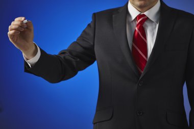 İş adamı yazısı, ekrana çizimi