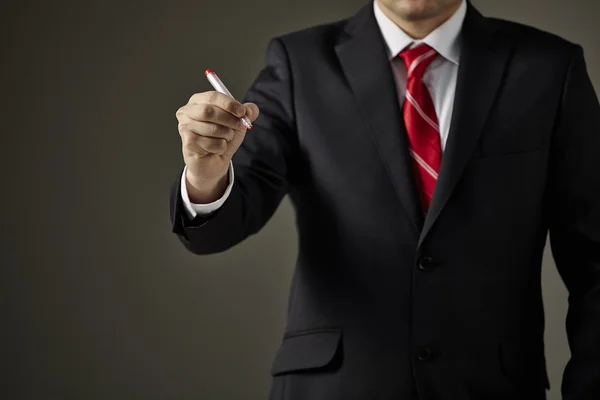 Businessman writing — Stock Photo, Image