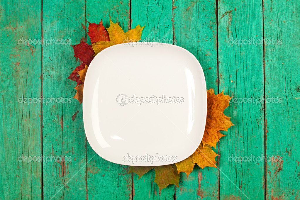 Single white plate