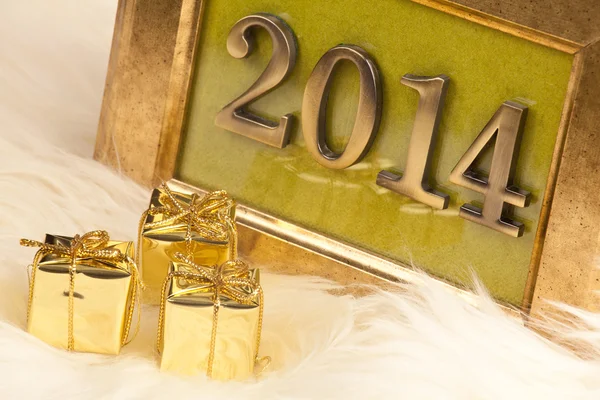 2014 golden numbers — Stock Photo, Image