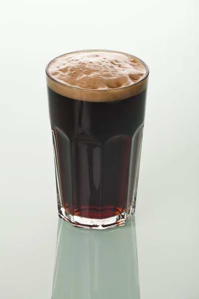 Full glass of beer or kvass — Stock Photo, Image