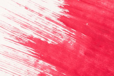 beyaz zemin üzerine pembe boya