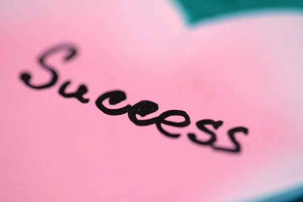 Word success written by pen — Stock Photo, Image