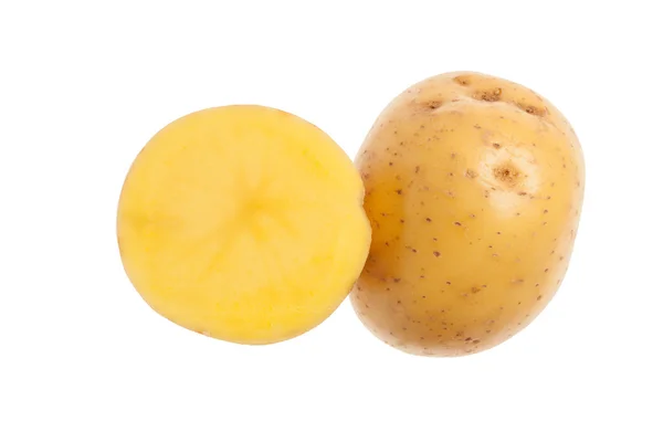 Zwei frische Kartoffeln — Stockfoto