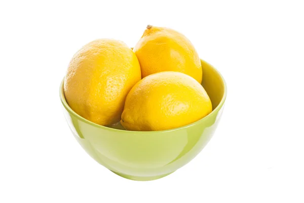 Fresh lemon in a plate — Stock Photo, Image