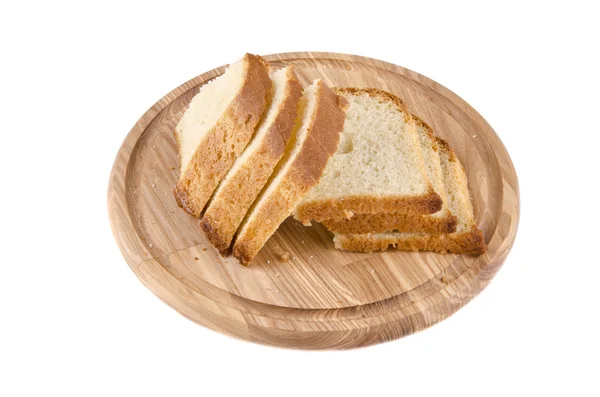 Planche à découper avec pain — Photo