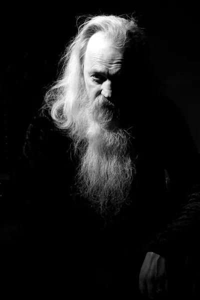 Yaşlı bir adamın portresi.