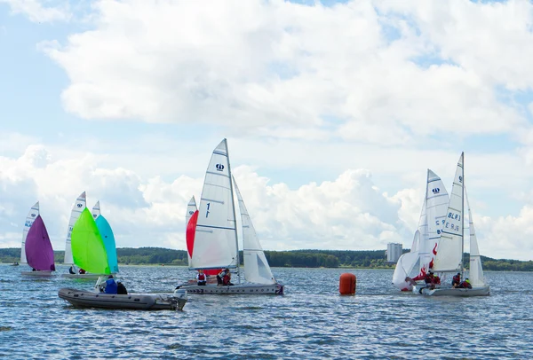 Regata en la clase de EM SC 2013. Belarús — Foto de Stock