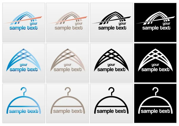 Diferentes marcas vectoriales con texto — Vector de stock