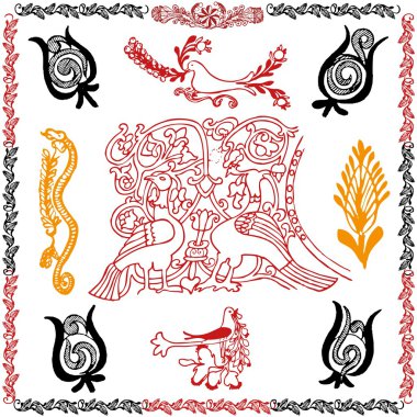 geleneksel motif koleksiyonu