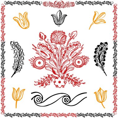 geleneksel motif koleksiyonu