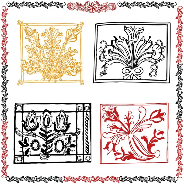 Traditionele motif collectie — Stockvector