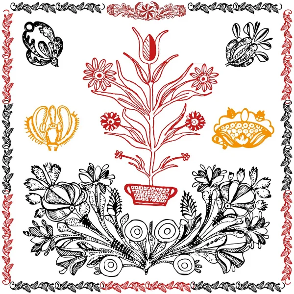Traditional motif collection — Stock Vector
