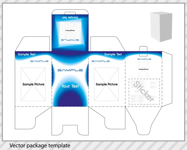 uygulanan tasarım vektör paket şablonu