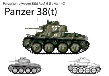 WW2 Alman Panzer 38(t) hafif tank