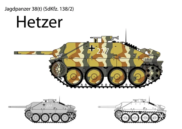 Alman ww2 hetzer hafif tank imha edici