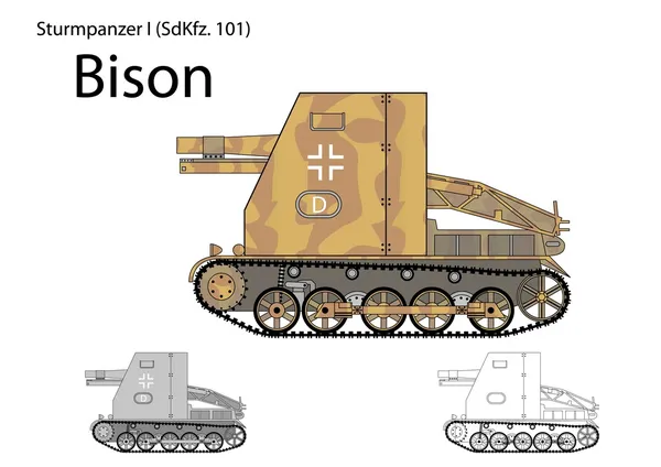 Alman ww2 bison kendinden tahrikli silah