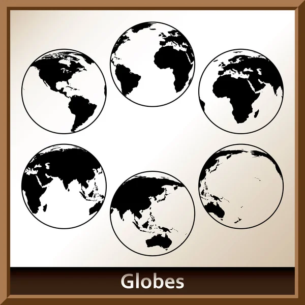 Globes vectoriels — Image vectorielle