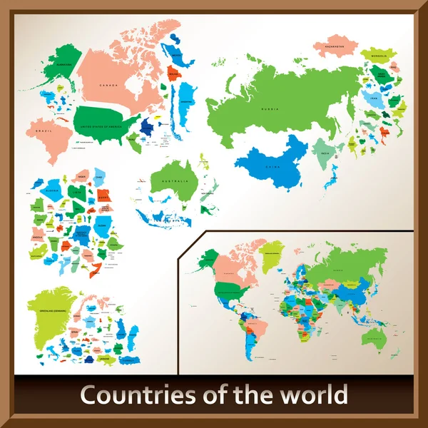 Страны мира — стоковый вектор