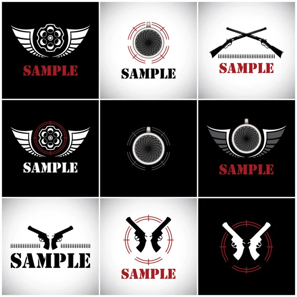 kanatlar, crosshairs ve toplarla işaretleri