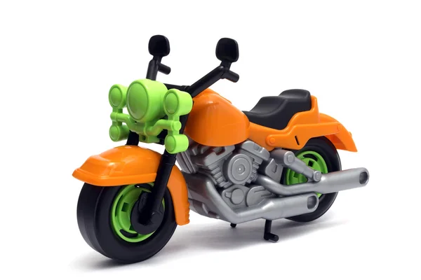 Пластиковая мотоциклетная игрушка — стоковое фото