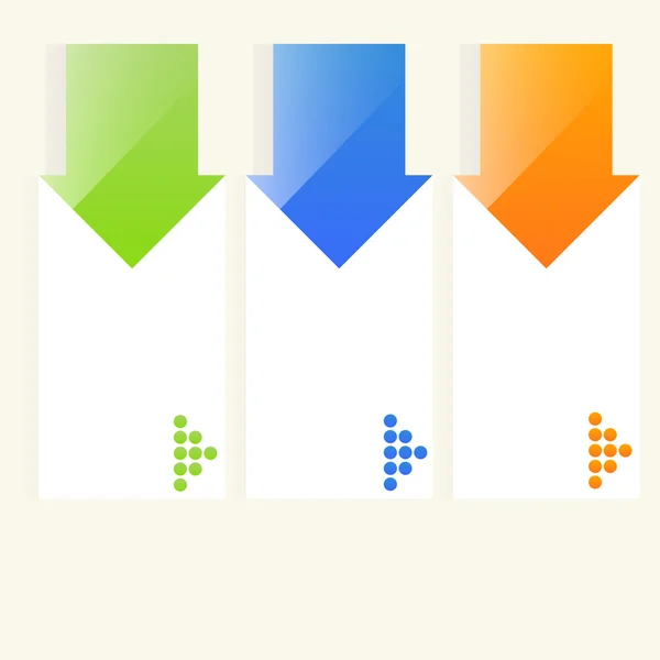 Modern adım seçenekleri afiş.