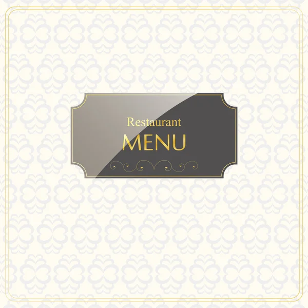 Menú restaurante fondo — Vector de stock