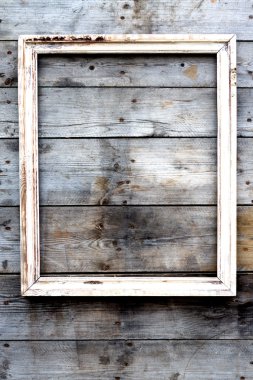 grunge arka plan boş ahşap çerçeve
