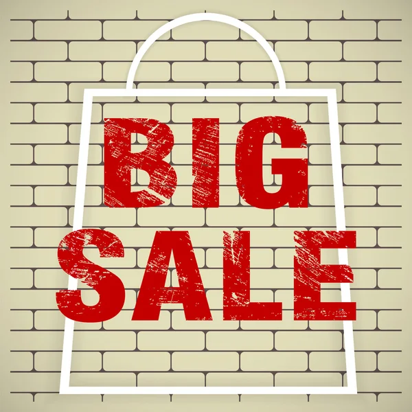 Big sale poster — Stock Vector